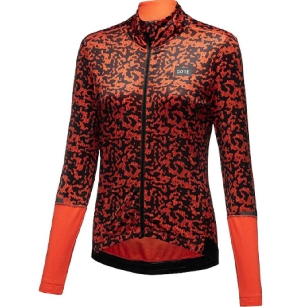 Like New! GOREWEAR Progress Thermo Rain Camo Long-Sleeve Jersey S